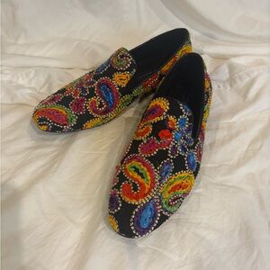 Colorful Embroidered mens Shoes.mf333